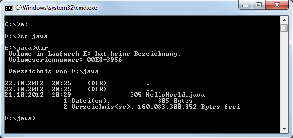 Java 7 richtig installiert ist (java Verzeichnis)