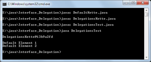 Java Interface Delegation