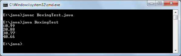 Java Autoboxing Autounboxing