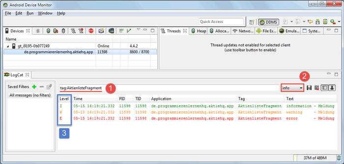 android logging