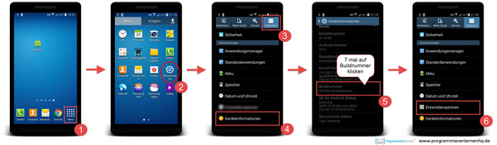 android entwickleroptionen aktivieren anleitung
