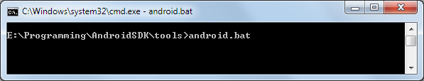 android studio sdk android bat