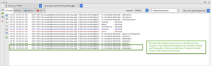 android fragment lifecycle test