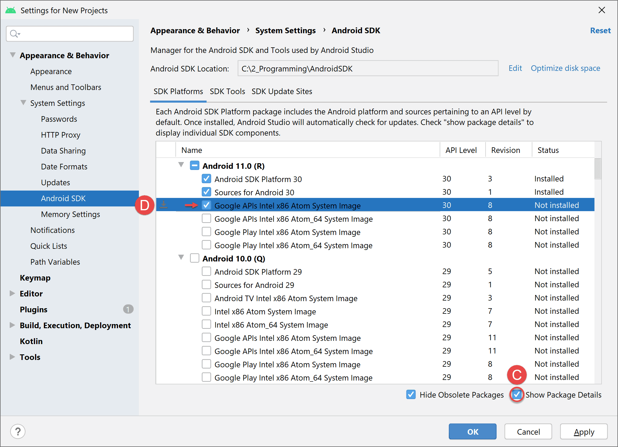 android studio sdk manager location android studio sdk manager location